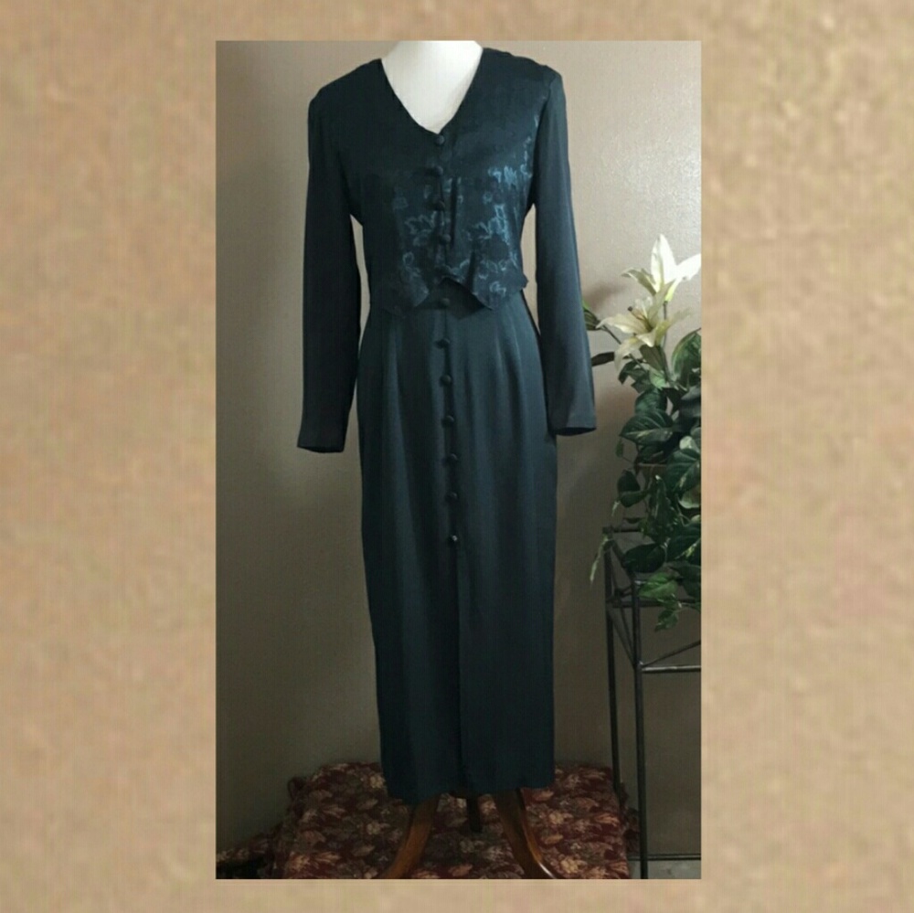 Maxi Longsleeve Dress Green